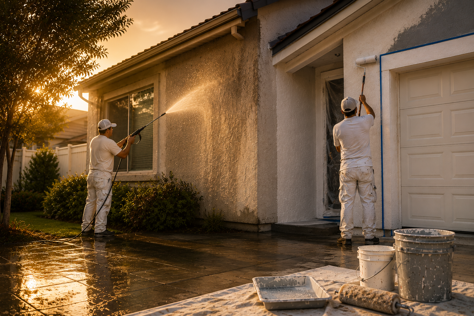 Driveway cleaning service